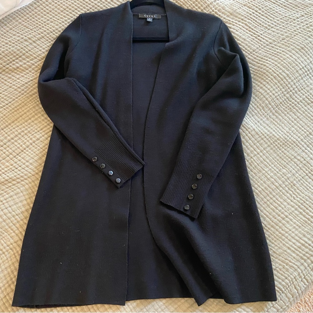 Cyrus Women's Long Sleeve Knit Cardigan Sweater Open Front Size S